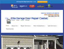 Tablet Screenshot of garagedoorrepaircastaic.info